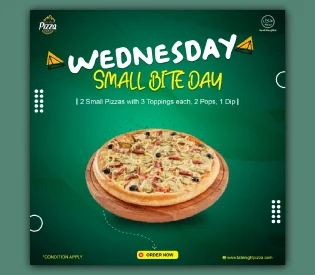 Pizza Social Media Poster Design Creative Food Promotion by Abdul Hai (2)